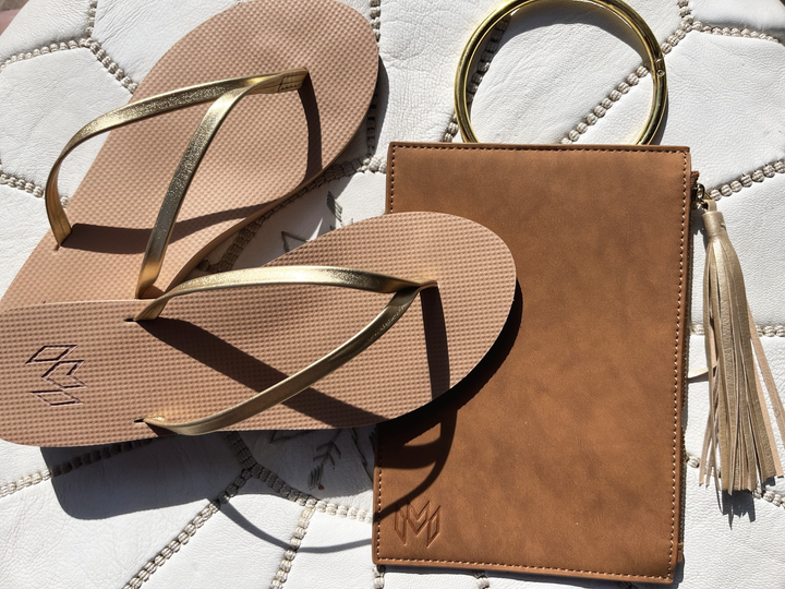 Malvados Lux II Golden Flip Flops - Womens Flip Flops - Big Sun Vernon  | Okanagan Beachwear