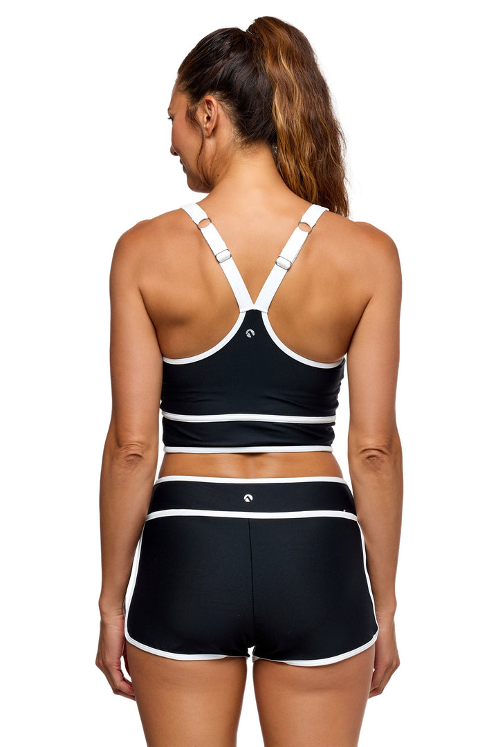 Next On The Run V-neck Crop - Womens Cropped Bikini Tops - Big Sun Vernon  | Okanagan Beachwear