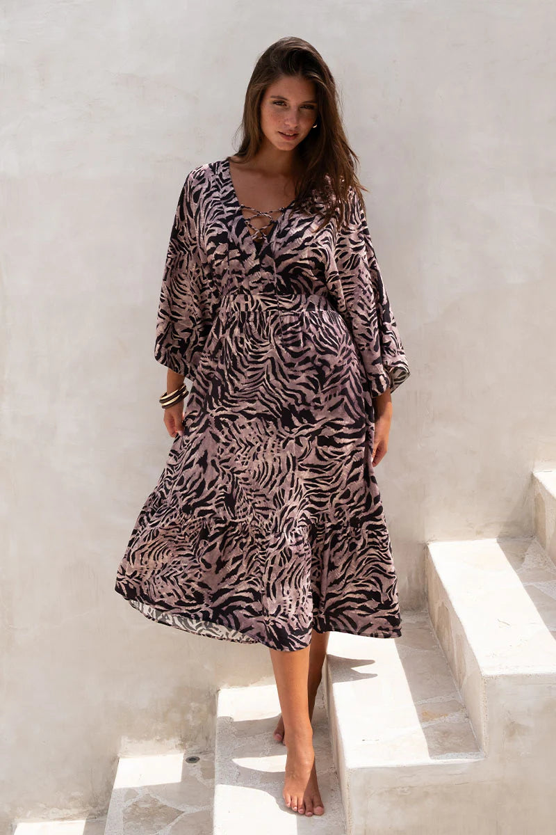 Niptuck Tuamotu Corrimal Maxi Dress