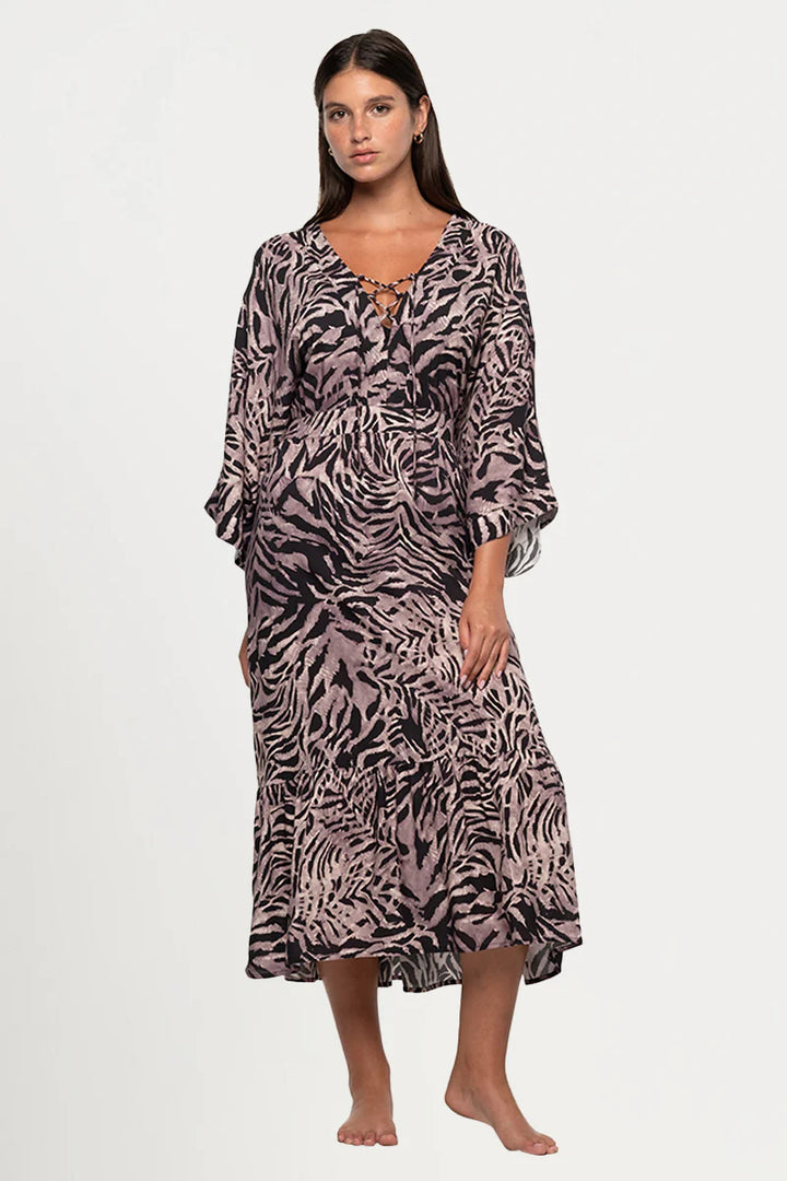 Niptuck Tuamotu Corrimal Maxi Dress