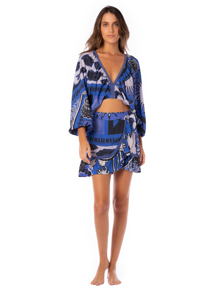 Maaji Eclectic Ocean Ramona Top - Womens Blouse - Big Sun Vernon  | Okanagan Beachwear