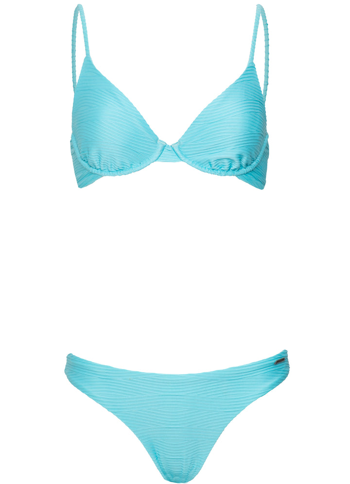 Maaji Sea Blue Dainty U/W Bikini Top - Womens Underwire Bikini Tops - Big Sun Vernon  | Okanagan Beachwear