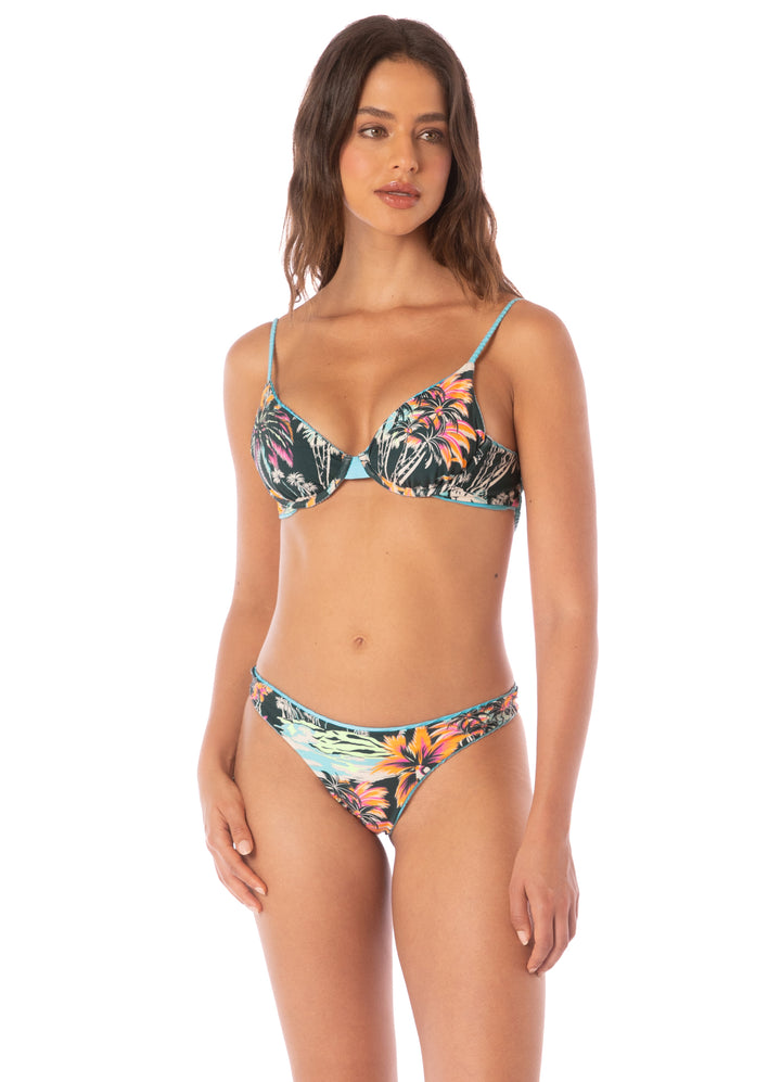 Maaji Sea Blue Dainty U/W Bikini Top - Womens Underwire Bikini Tops - Big Sun Vernon  | Okanagan Beachwear
