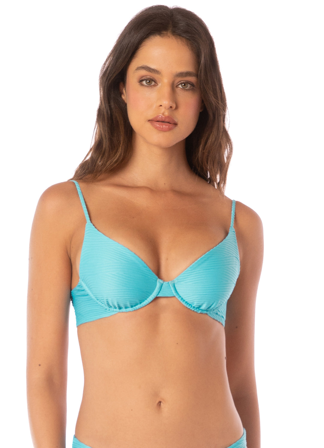 Maaji Sea Blue Dainty U/W Bikini Top - Womens Underwire Bikini Tops - Big Sun Vernon  | Okanagan Beachwear