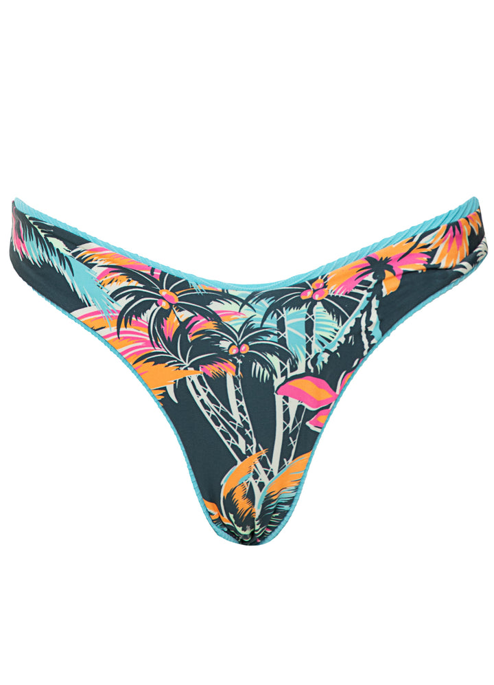 Maaji Sea Blue Splendour Bottom - Womens Hi Cut Bikini Bottoms - Big Sun Vernon  | Okanagan Beachwear