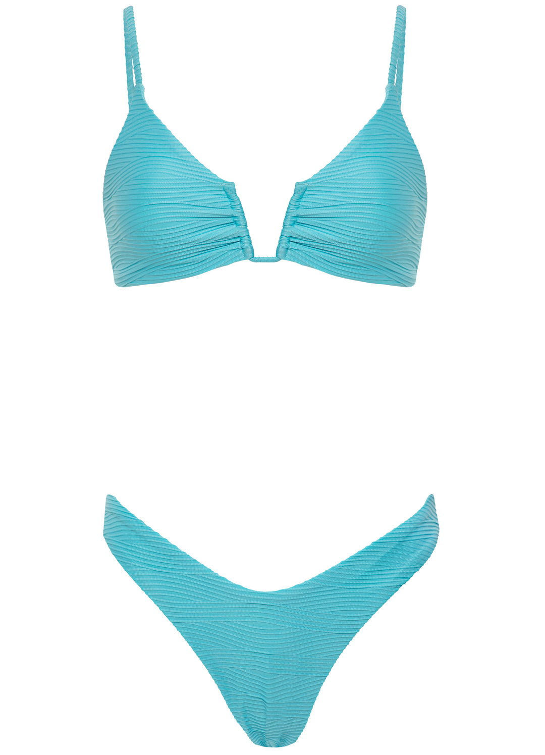 Maaji Sea Blue Splendour Bottom - Womens Hi Cut Bikini Bottoms - Big Sun Vernon  | Okanagan Beachwear