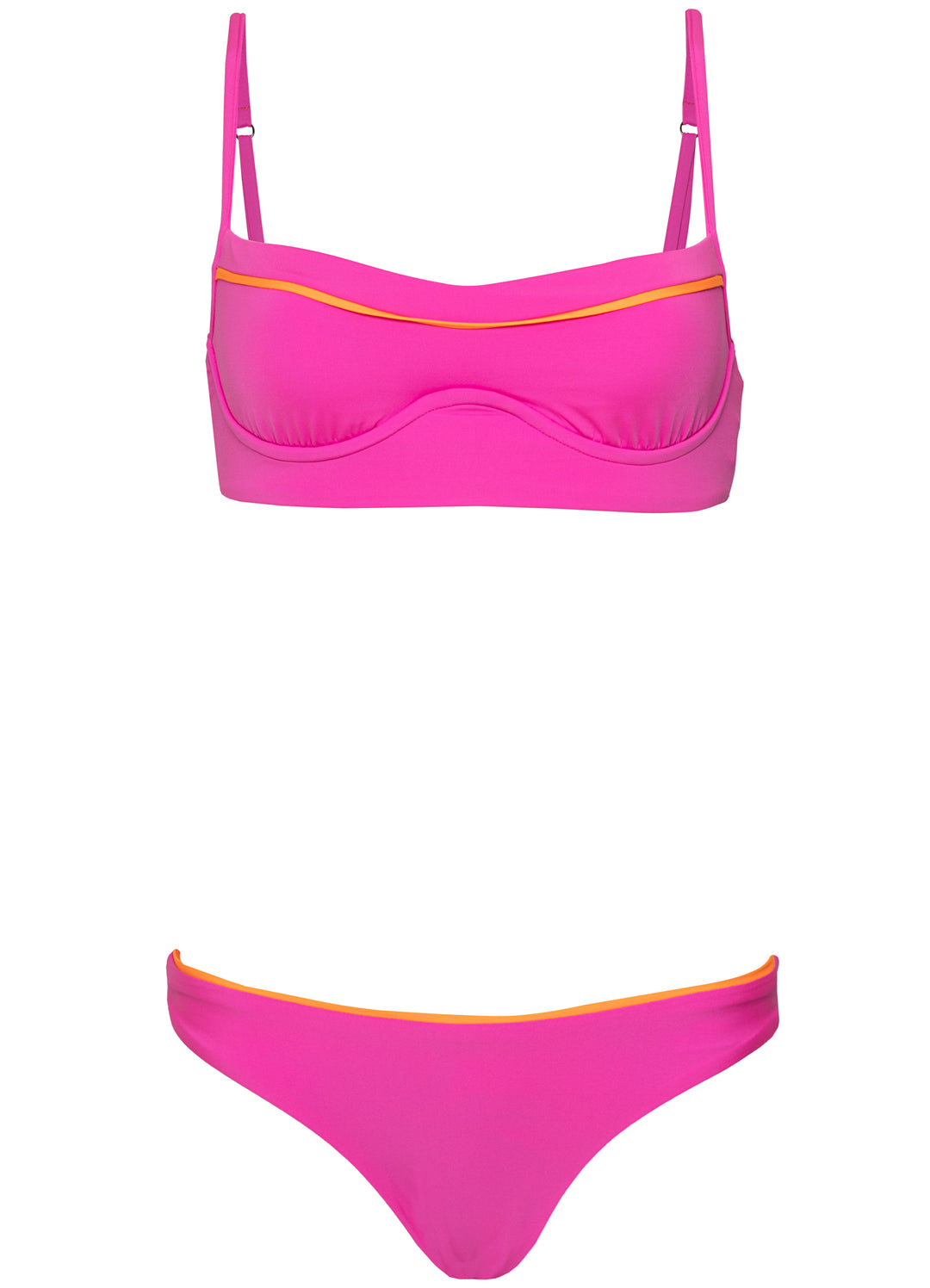 Maaji Poppy Pink Iconic Bottom - Womens Regular Bikini Bottoms - Big Sun Vernon  | Okanagan Beachwear