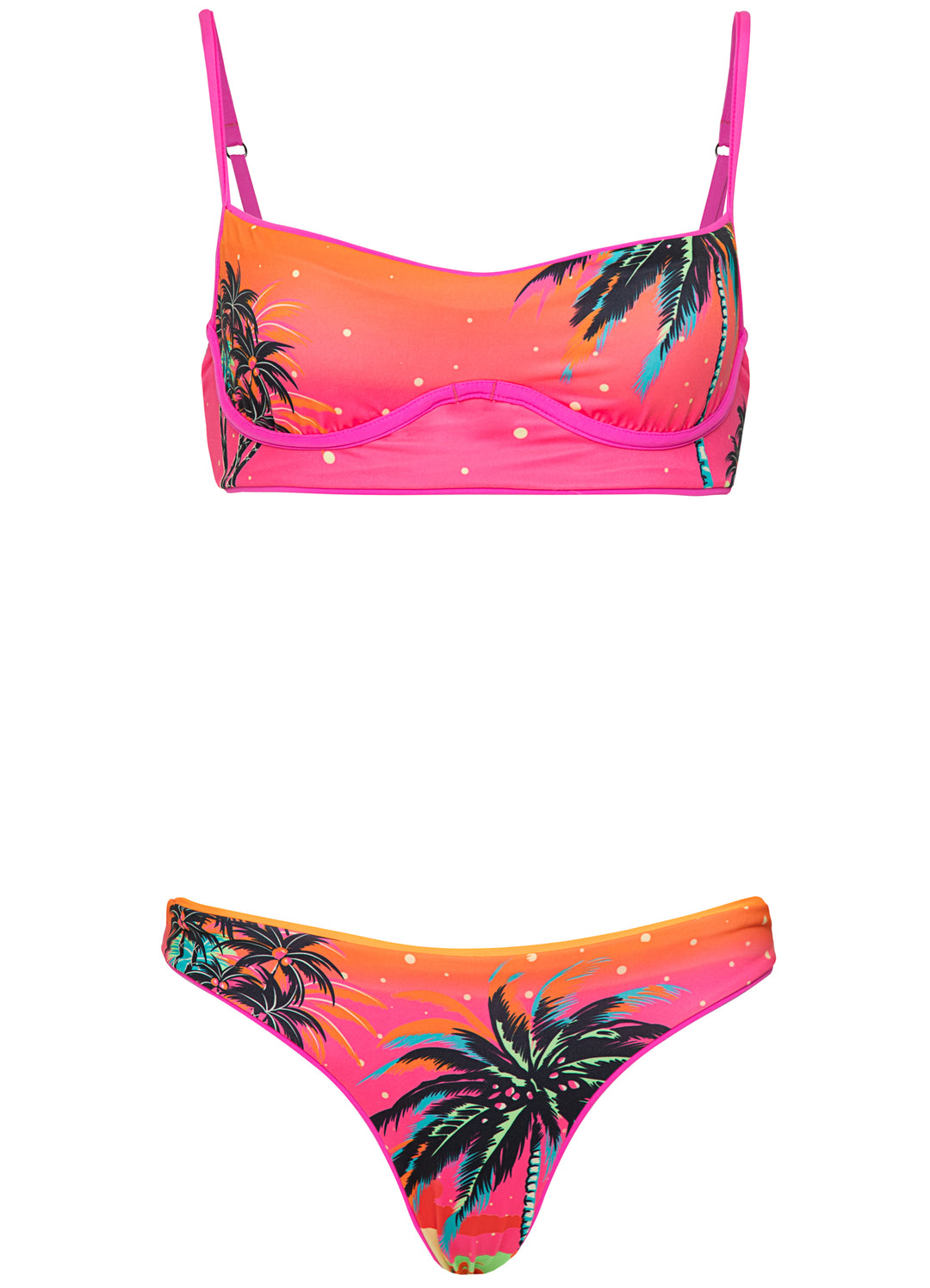 Maaji Poppy Pink Iconic Bottom - Womens Regular Bikini Bottoms - Big Sun Vernon  | Okanagan Beachwear