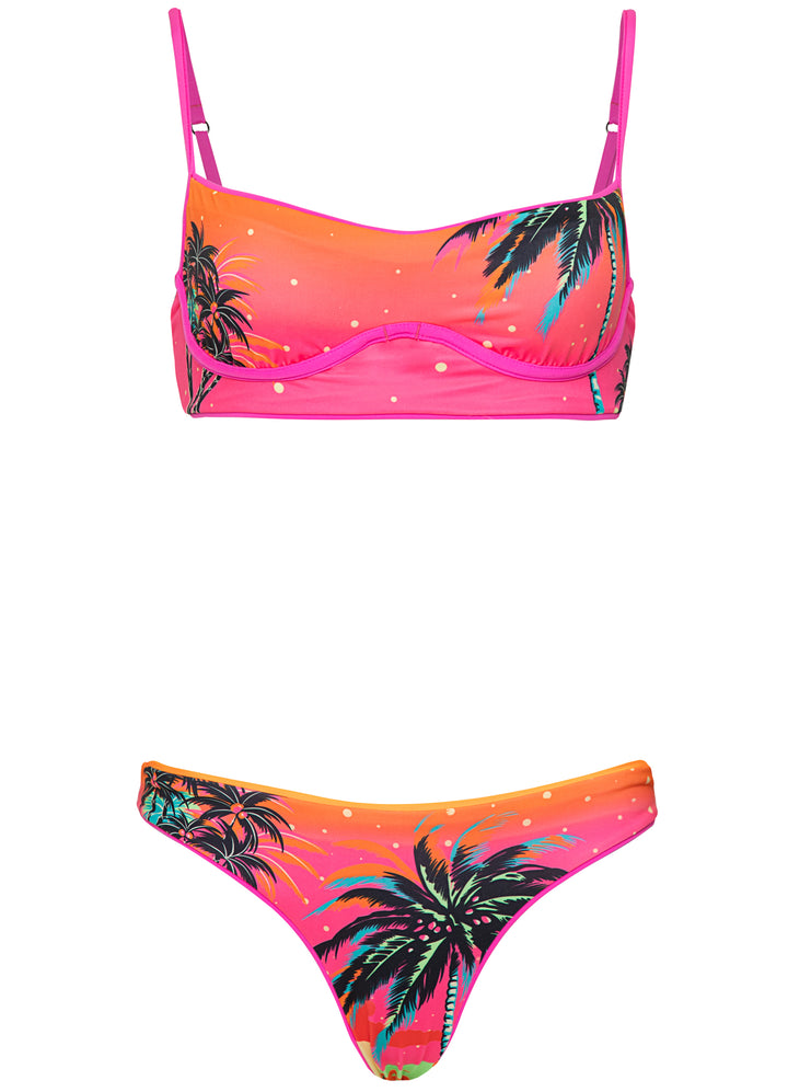 Maaji Poppy Pink Iconic Bottom - Womens Regular Bikini Bottoms - Big Sun Vernon  | Okanagan Beachwear