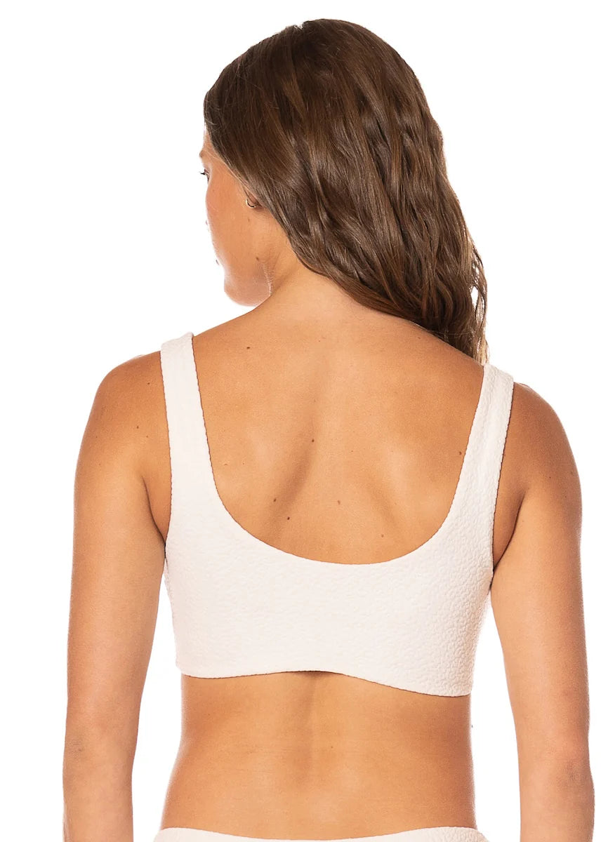 Maaji Coconut Milk Dazzle Lace Up Top