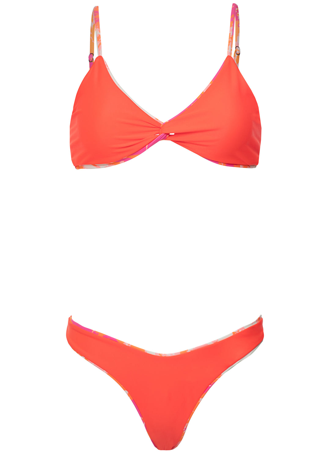 Maaji Flamingo Swirl Twisted Top - Womens Bralette Bikini Tops - Big Sun Vernon  | Okanagan Beachwear