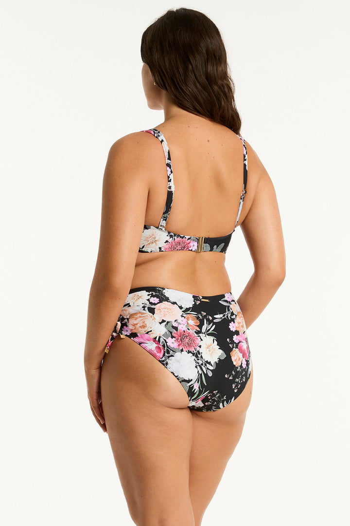 Sea Level Belle Mid Drawstring Bottom - Womens Mid Bikini Bottoms - Big Sun Vernon  | Okanagan Beachwear