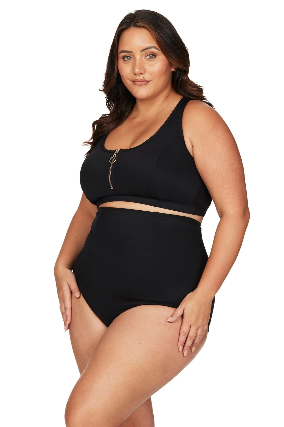 Artesands Sculpt Michelangelo High Waist Bottom - Womens High Waisted Bikini Bottoms - Big Sun Vernon  | Okanagan Beachwear