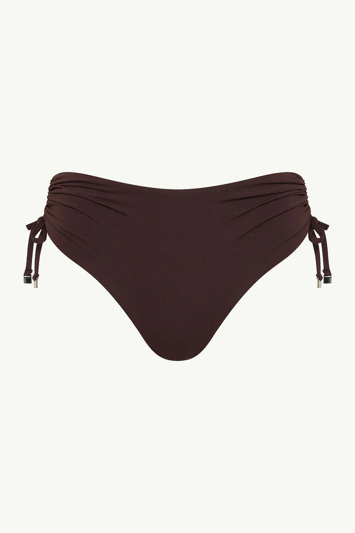 Sea Level Essentials Drawstring Bottom - Womens Mid Bikini Bottoms - Big Sun Vernon  | Okanagan Beachwear