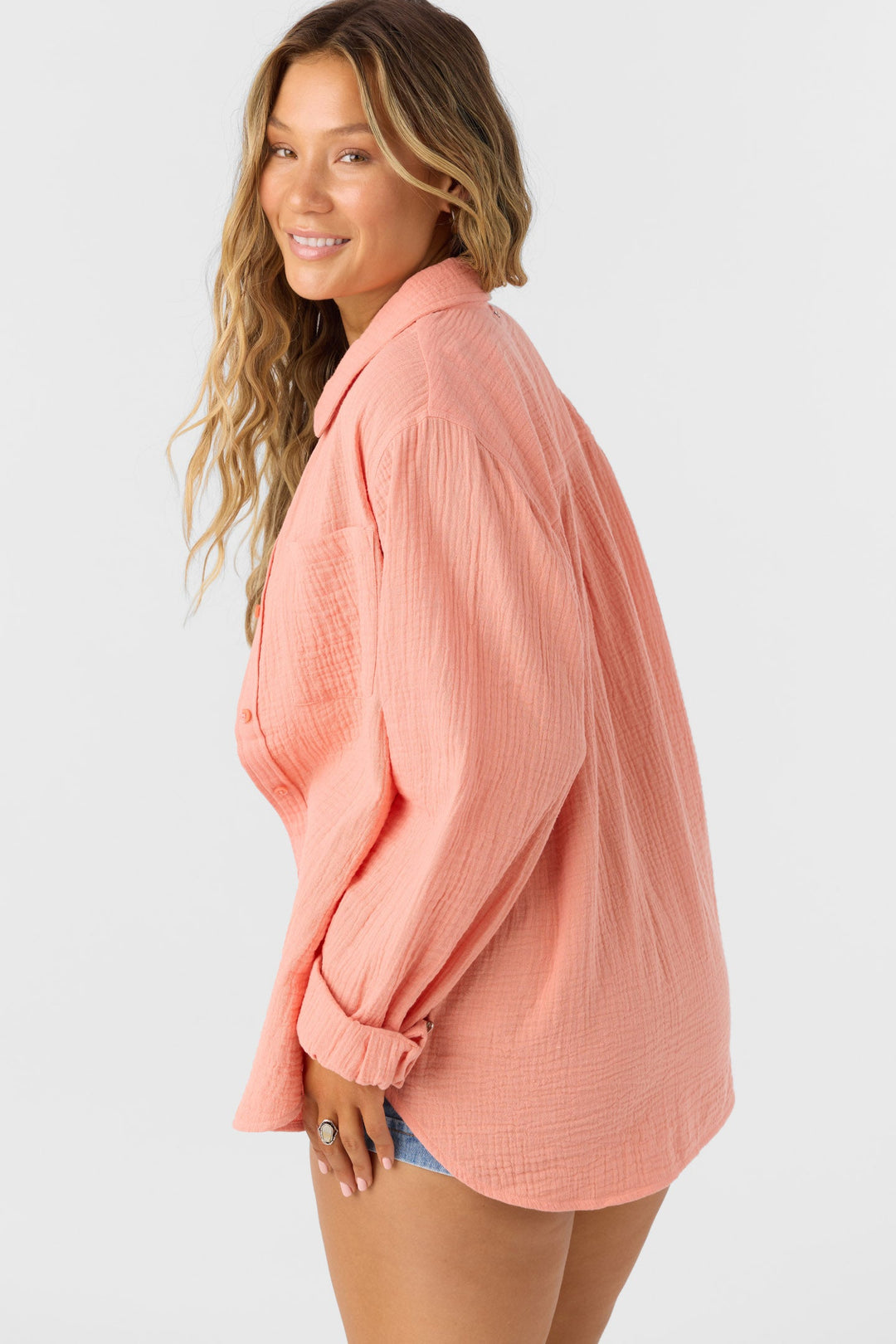 O'Neill Leni Woven Shirt - Womens Blouse - Big Sun Vernon  | Okanagan Beachwear