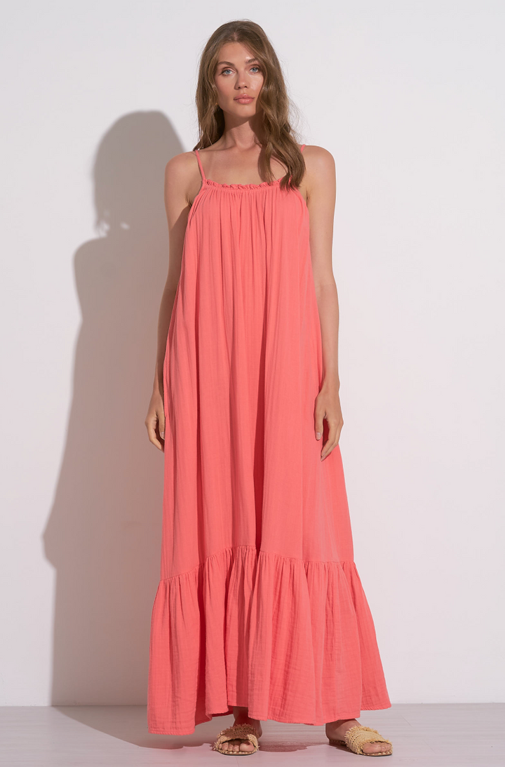 Elan Ruffle Maxi Dress - Womens Casual Dresses - Big Sun Vernon  | Okanagan Beachwear