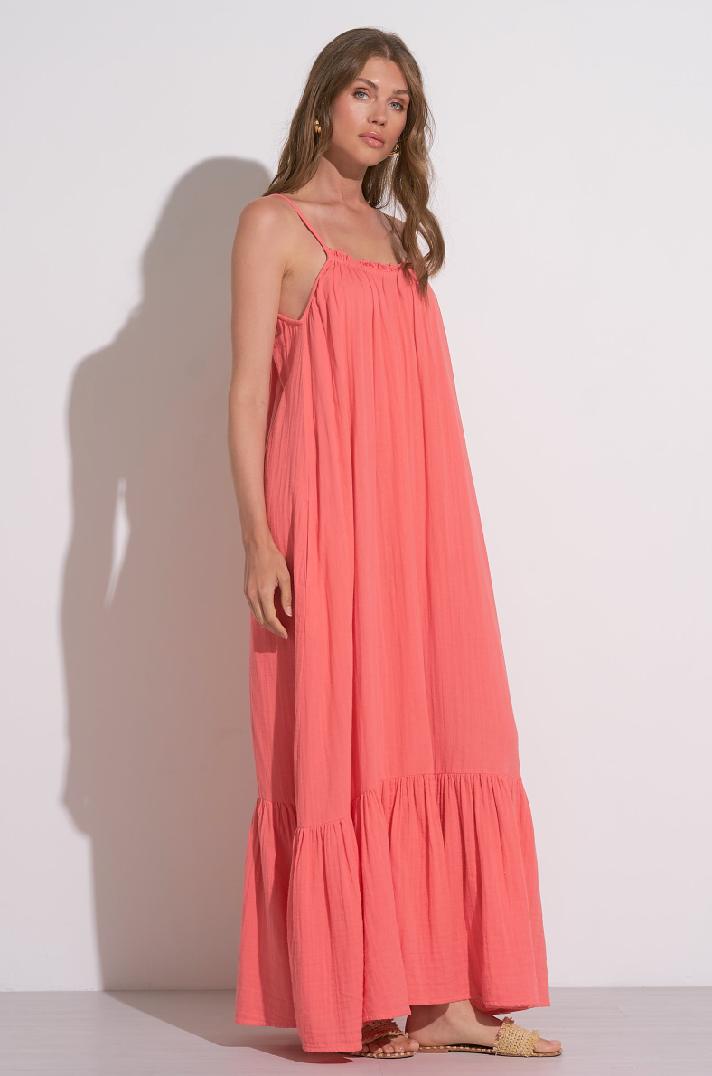Elan Ruffle Maxi Dress - Womens Casual Dresses - Big Sun Vernon  | Okanagan Beachwear