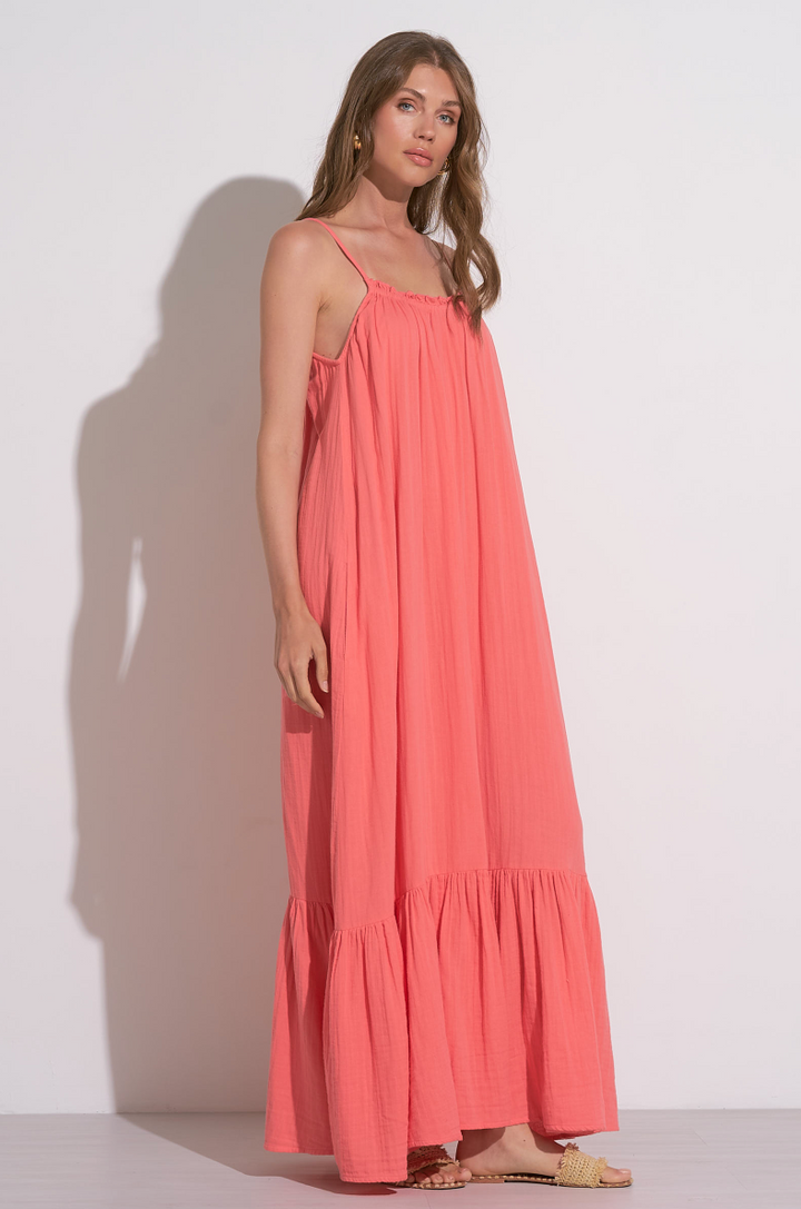 Elan Ruffle Maxi Dress - Womens Casual Dresses - Big Sun Vernon  | Okanagan Beachwear