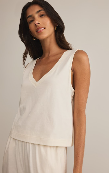 Z Supply Sloane V-Neck Top - Womens Tank - Big Sun Vernon  | Okanagan Beachwear