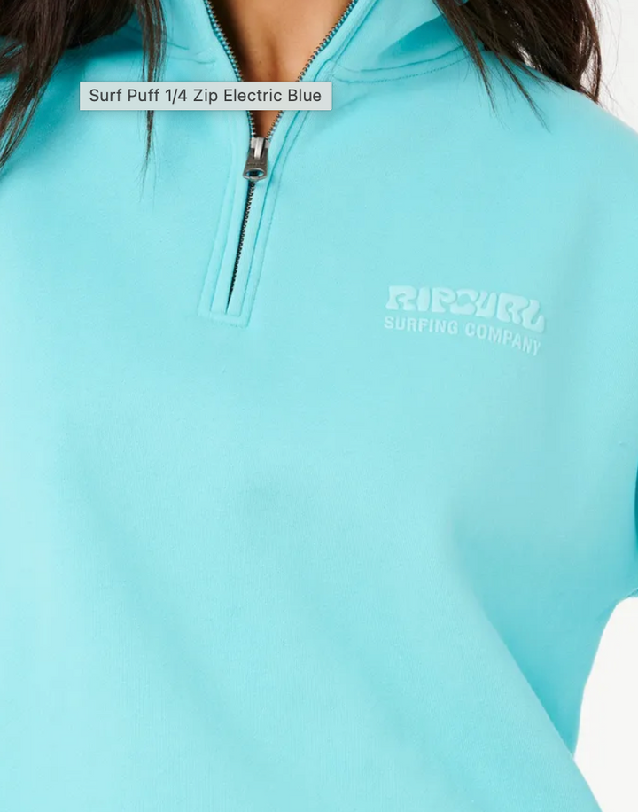 Rip Curl Surf Puff 1/4 Zip - Womens Hoodies - Big Sun Vernon  | Okanagan Beachwear