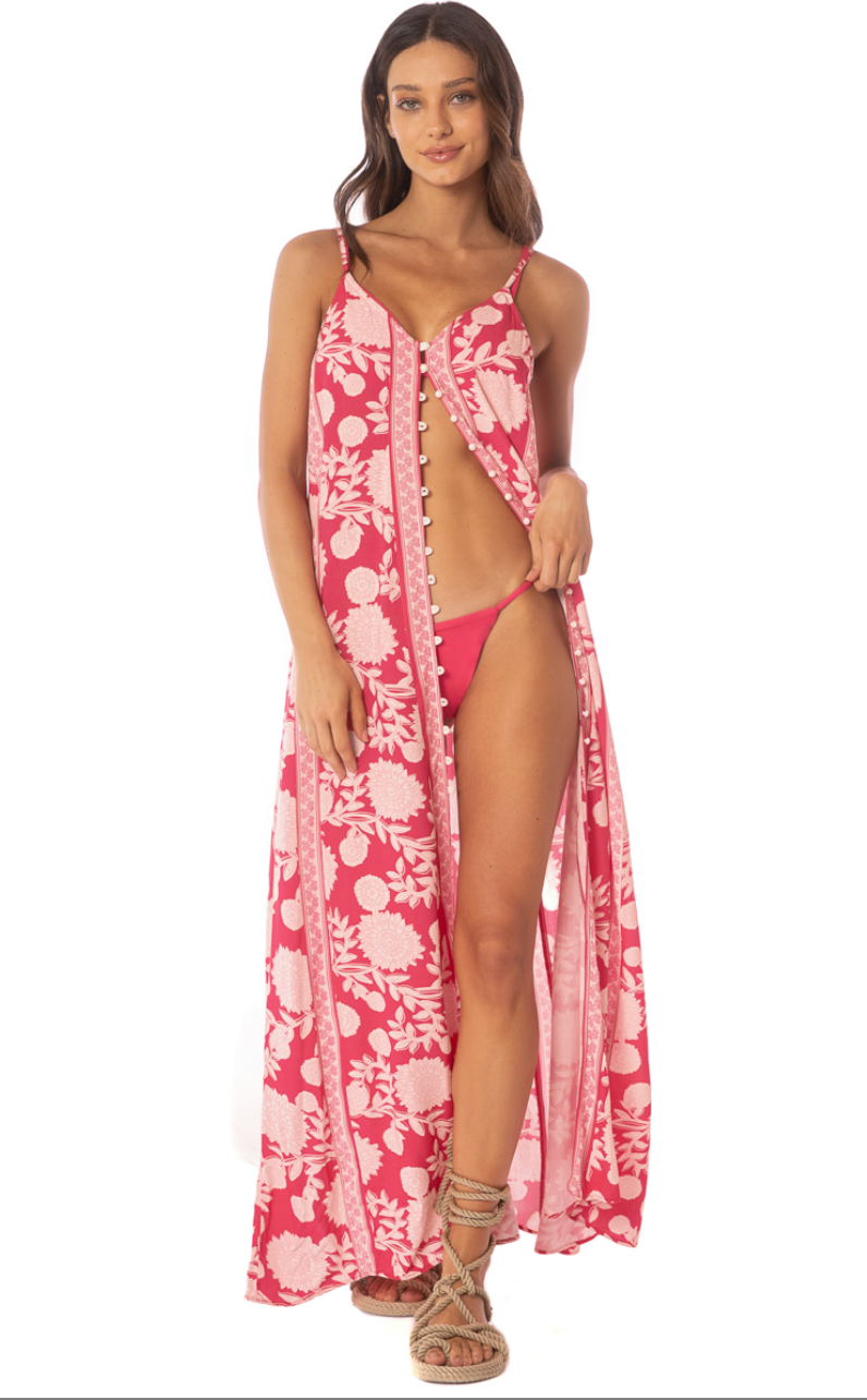 Maaji Candy Flowery Oasis Long Dress - Womens Casual Dresses - Big Sun Vernon  | Okanagan Beachwear