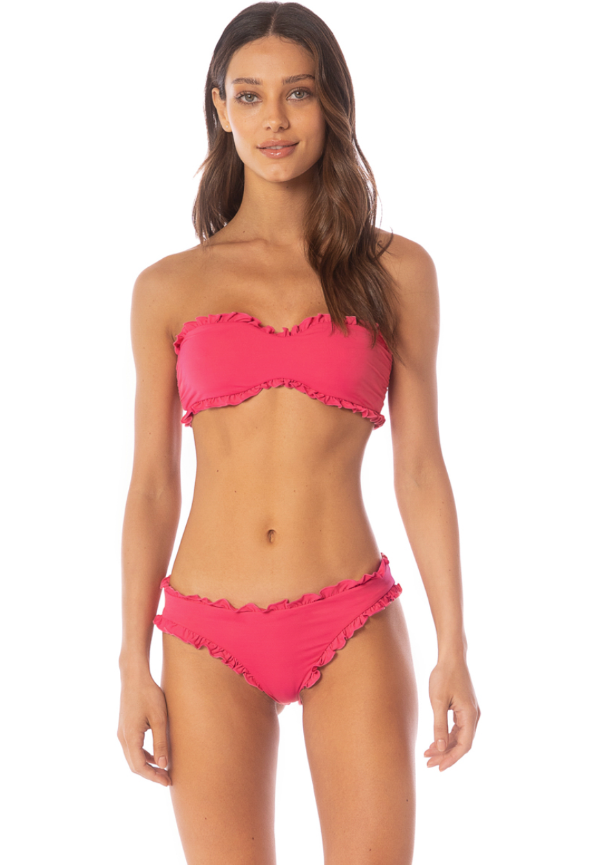 Maaji Cherry Crush Lotus Top - Womens Bandeau Bikini Tops - Big Sun Vernon  | Okanagan Beachwear