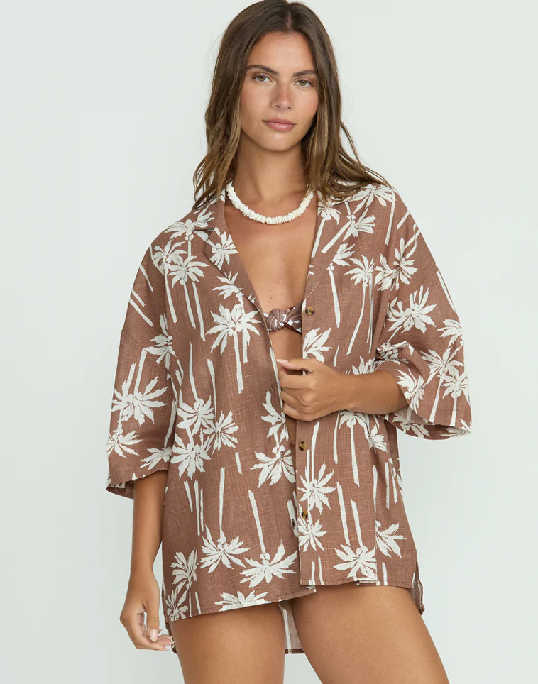 Billabong Beach Side S/S Woven - Womens Blouse - Big Sun Vernon  | Okanagan Beachwear