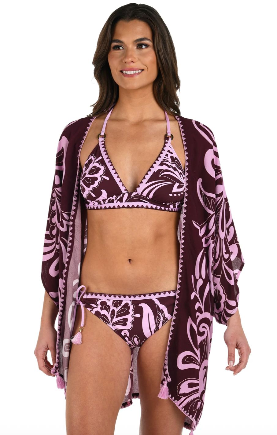 La Blanca Fiji Flora Kimono Cover Up - Womens Kimonos - Big Sun Vernon  | Okanagan Beachwear