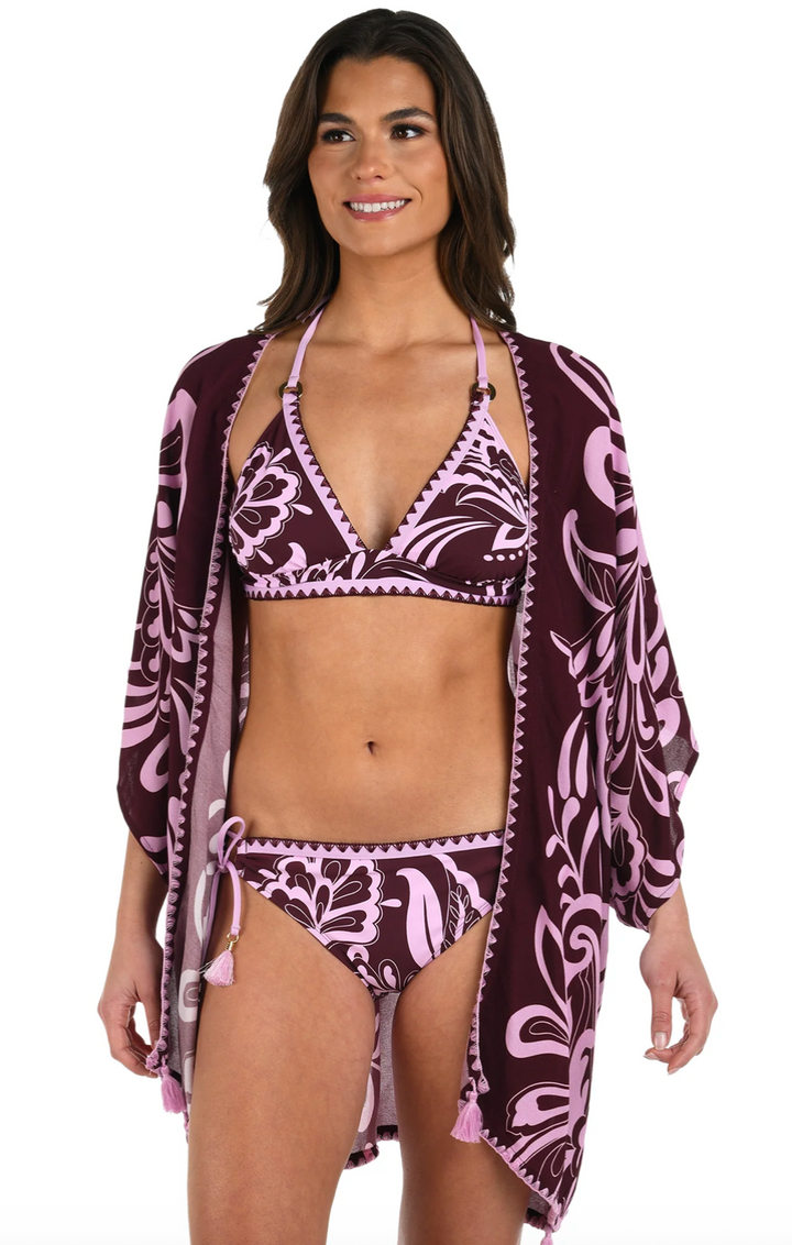 La Blanca Fiji Flora Kimono Cover Up - Womens Kimonos - Big Sun Vernon  | Okanagan Beachwear