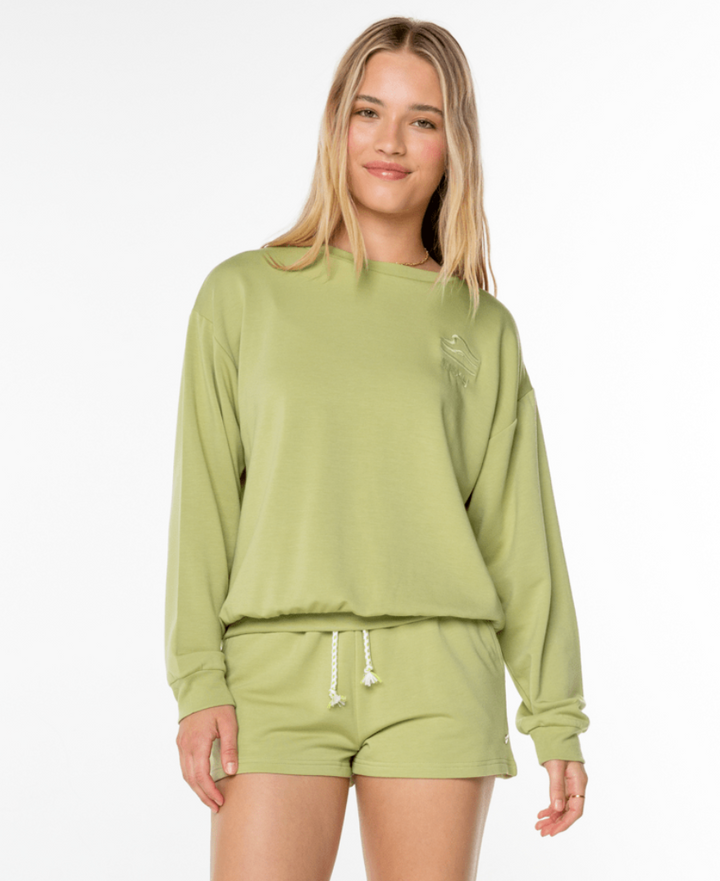 Roxy Surfing By Moonlight Crew - Womens Pullover - Big Sun Vernon  | Okanagan Beachwear