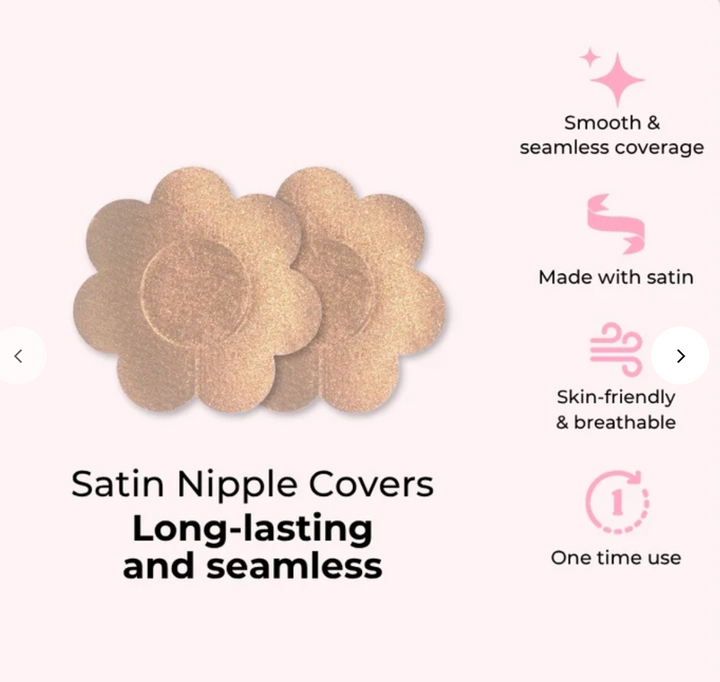 Boomba Satin Nipple Covers - Womens Underwear - Big Sun Vernon  | Okanagan Beachwear