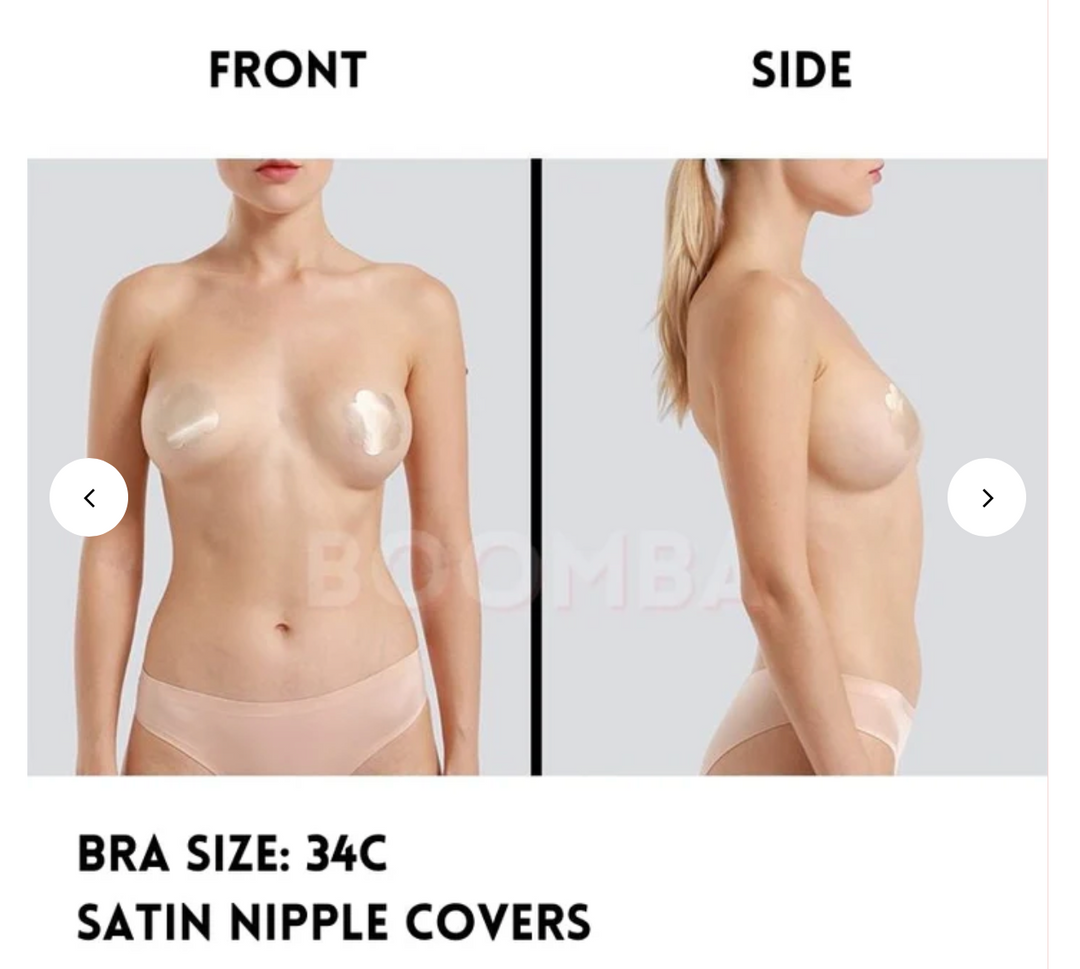 Boomba Satin Nipple Covers - Womens Underwear - Big Sun Vernon  | Okanagan Beachwear