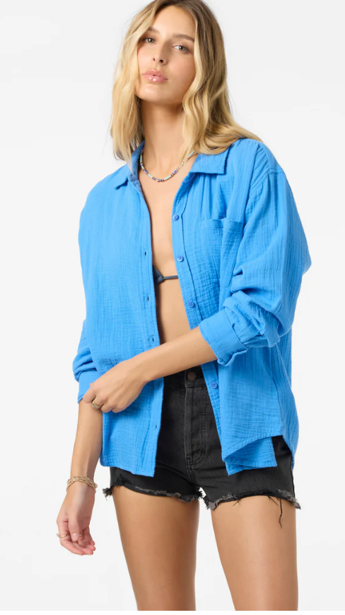 O'Neill Leni Woven Shirt - Womens Blouse - Big Sun Vernon  | Okanagan Beachwear