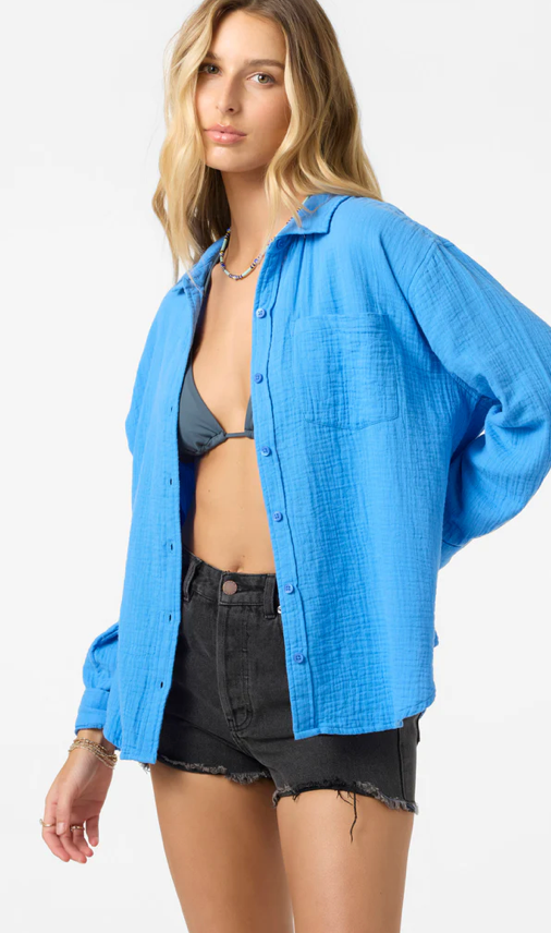 O'Neill Leni Woven Shirt - Womens Blouse - Big Sun Vernon  | Okanagan Beachwear