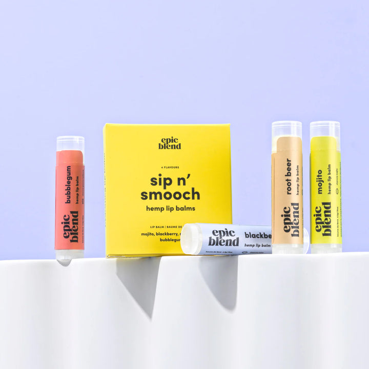 Epic Blend Sip n' Smooch Hemp Lip Balm 4-Pack - Lip Balm - Big Sun Vernon  | Okanagan Beachwear