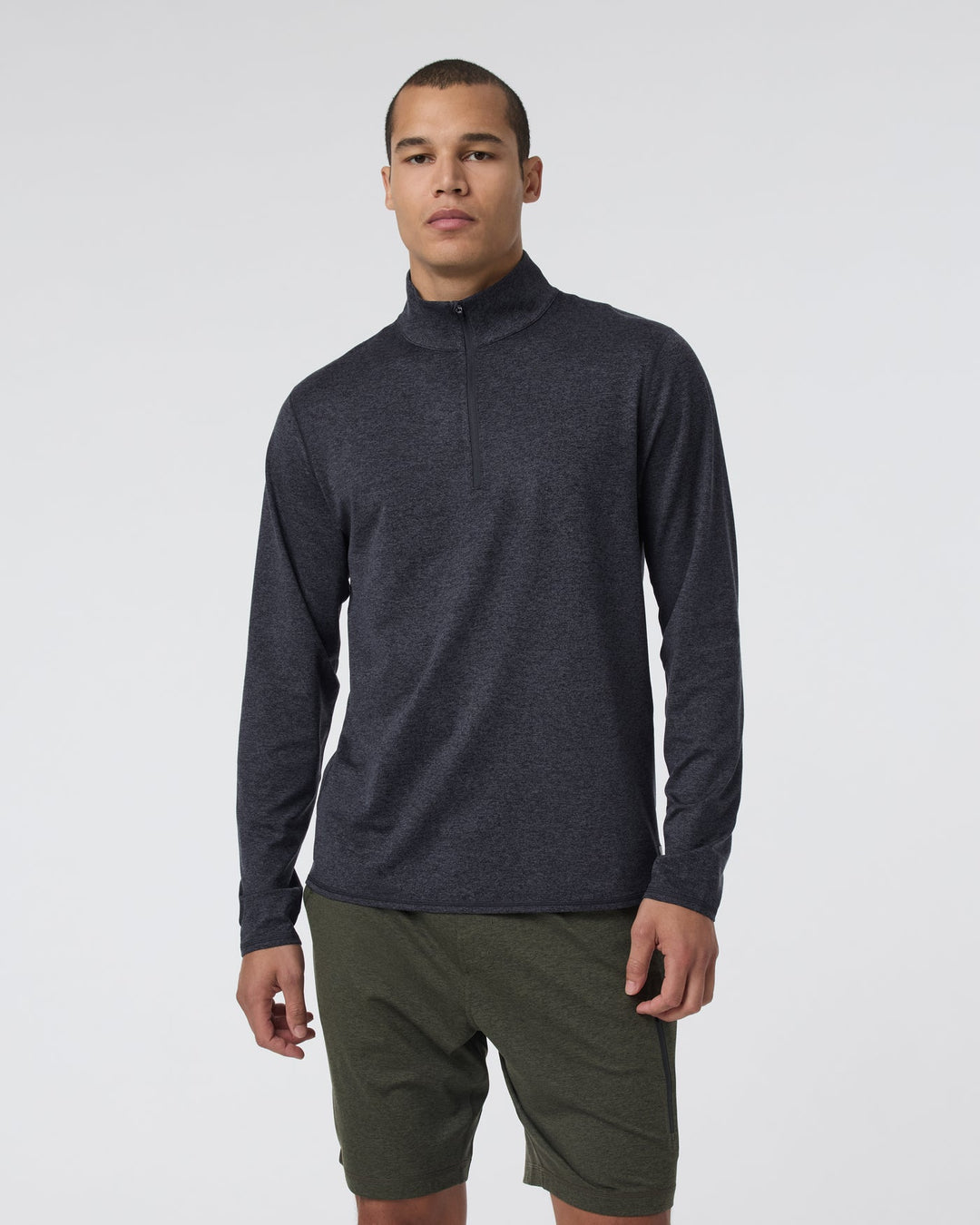 Vuori Ponto 1/2 Zip Mock Neck L/S