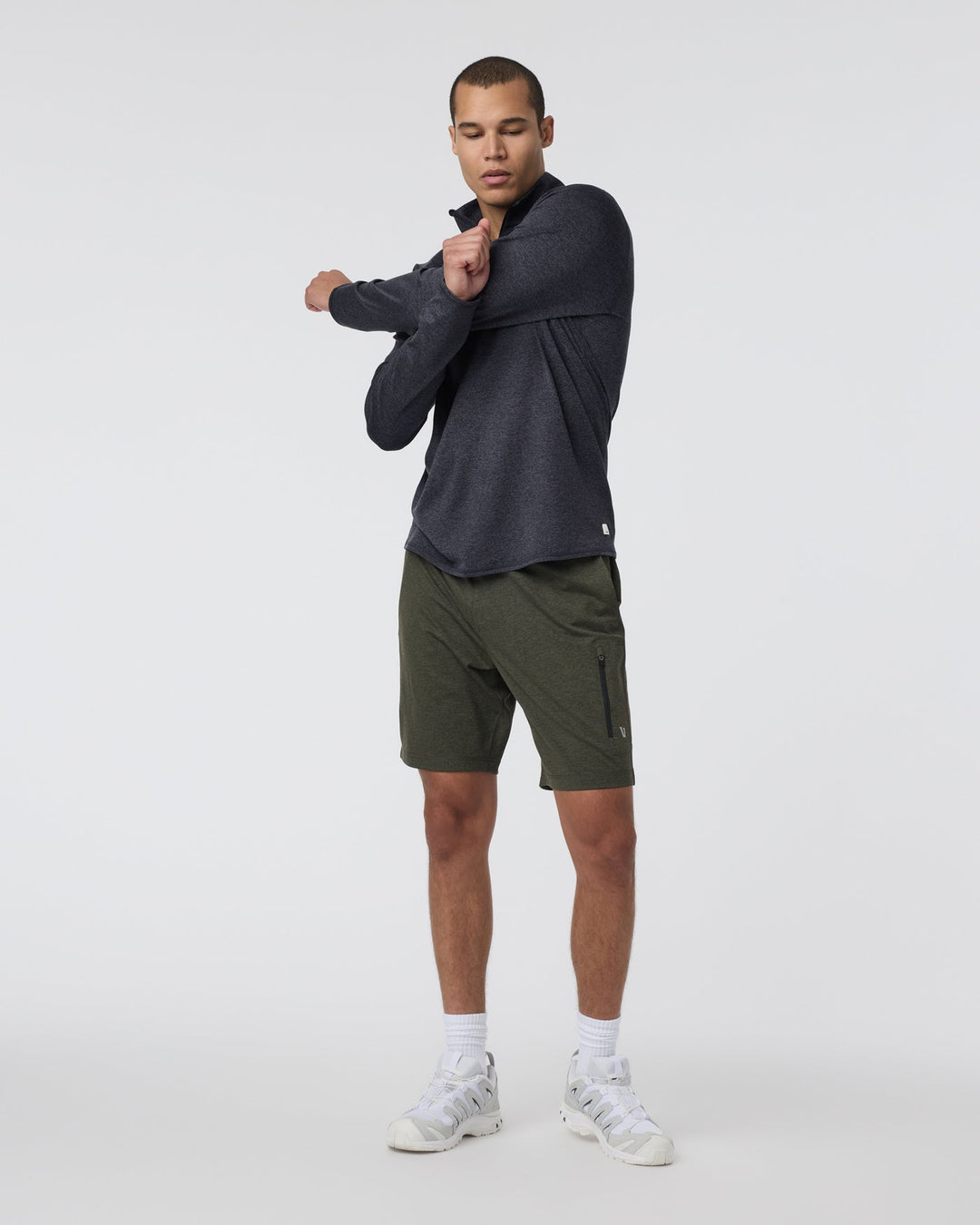 Vuori Ponto 1/2 Zip Mock Neck L/S
