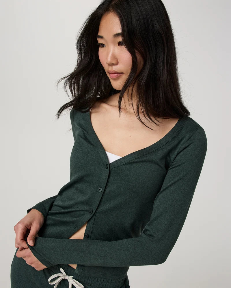 Vuori Long Sleeve Halo V-Neck Cardigan