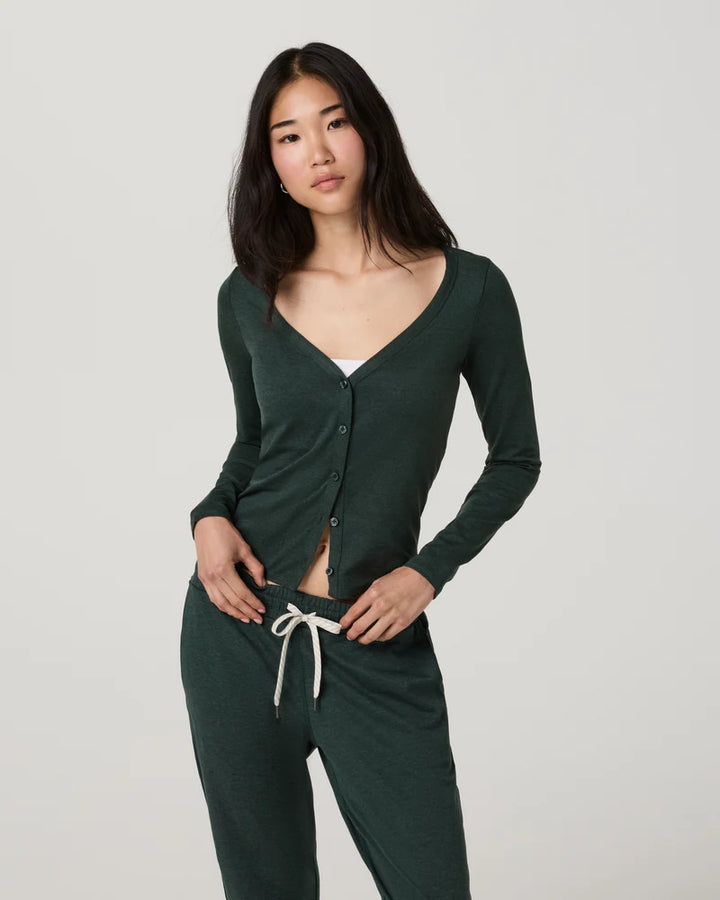 Vuori Long Sleeve Halo V-Neck Cardigan