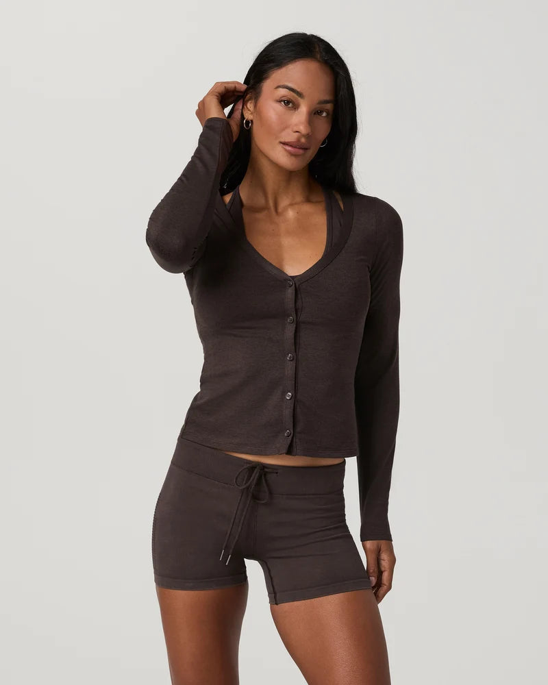 Vuori Long Sleeve Halo V-Neck Cardigan