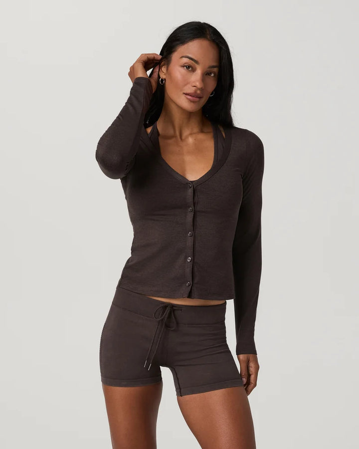 Vuori Long Sleeve Halo V-Neck Cardigan