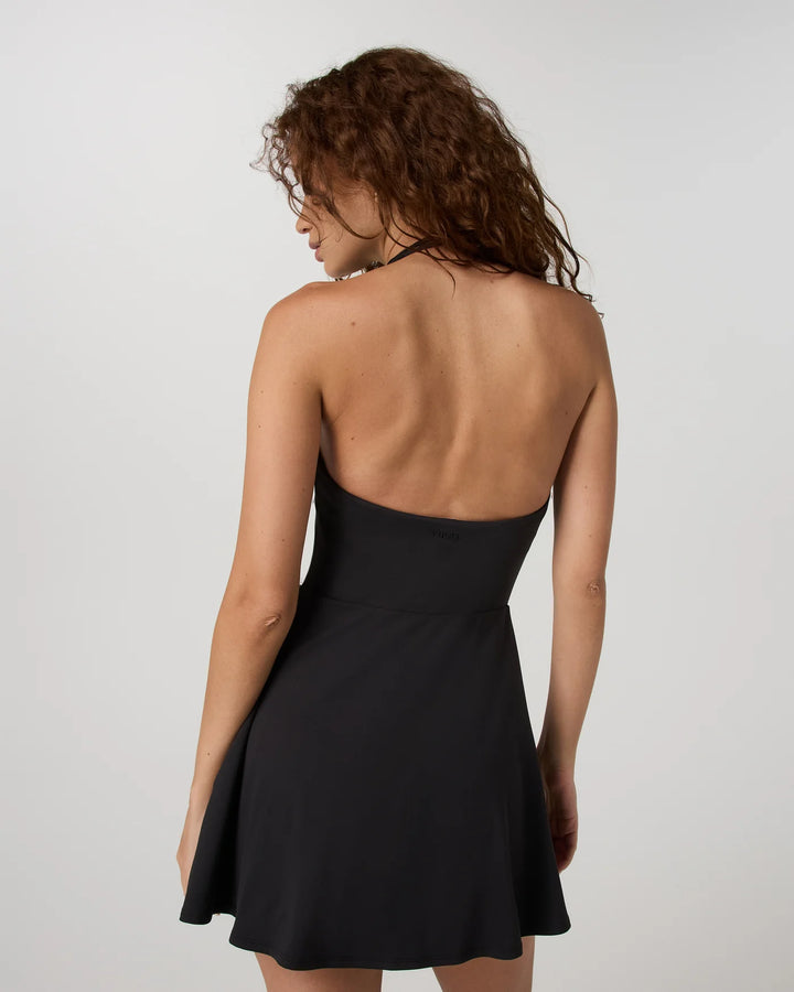 Vuori Tiebreak Halter Dress