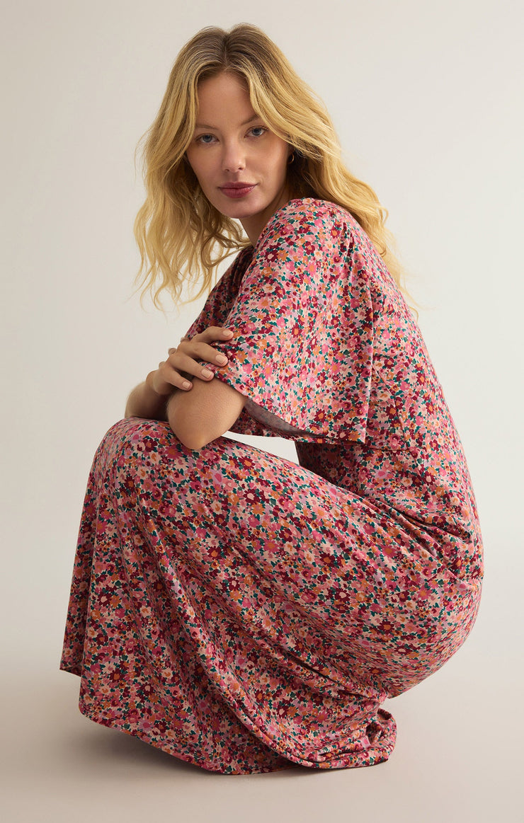 mavis dulce floral midi dress z supply mavis dulce floral midi dress Mavis Midi Dress in City Floral Black