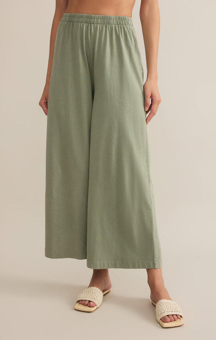 Z Supply Scout Jersey Crop Flare Pant - Womens Casual Pants - Big Sun Vernon  | Okanagan Beachwear