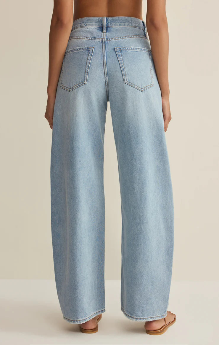Z Supply Remi High Rise Bowed Wide Leg Jean