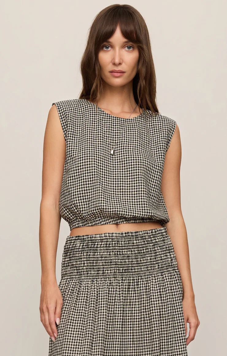 Z-Supply Merit Gingham Linen Top