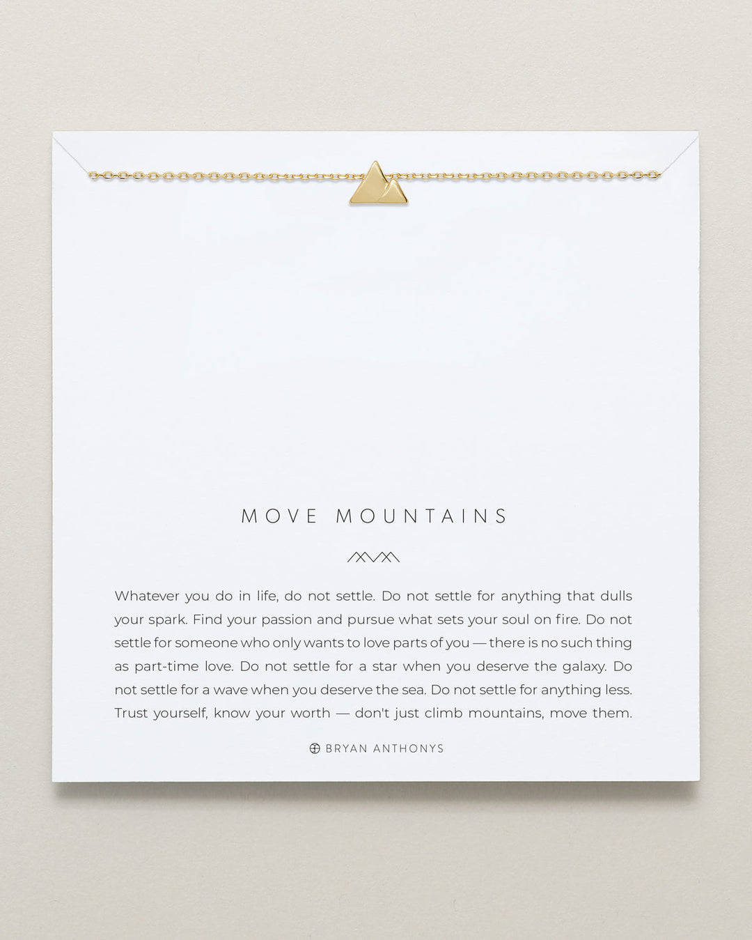 Bryan Anthony's Move Mountains Necklace - Necklace - Big Sun Vernon  | Okanagan Beachwear