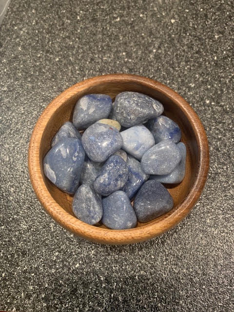 Blue Quartz Tumbled Stones