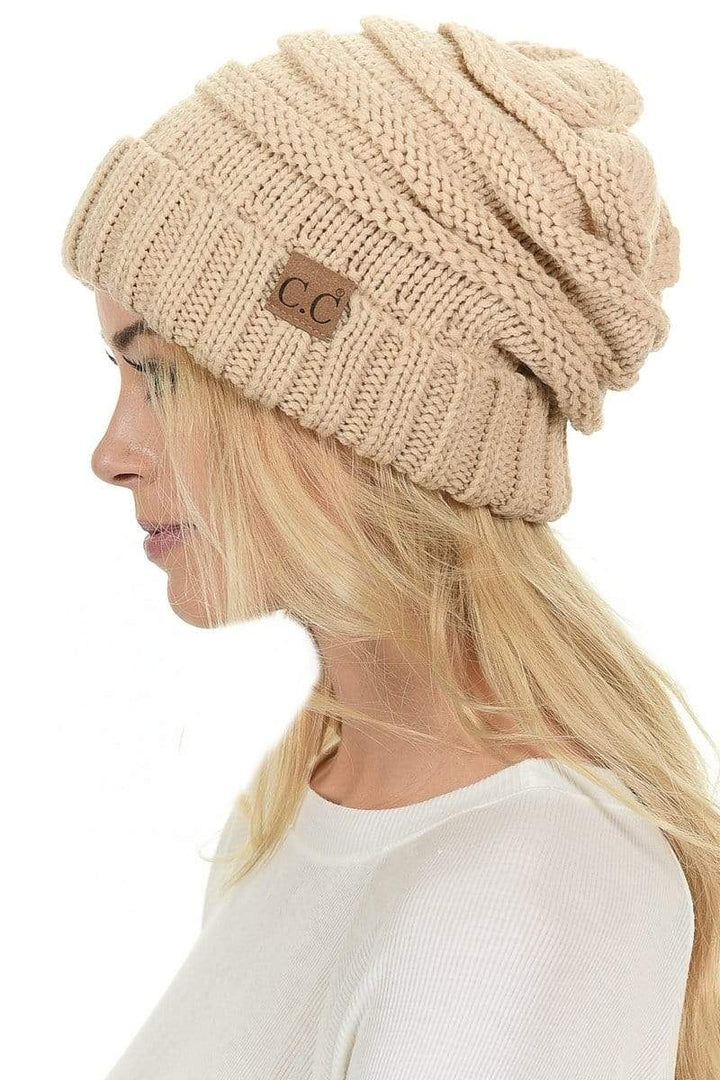 C.C Beanie Slouchy Knit Beanie - Toques - Big Sun Vernon  | Okanagan Beachwear
