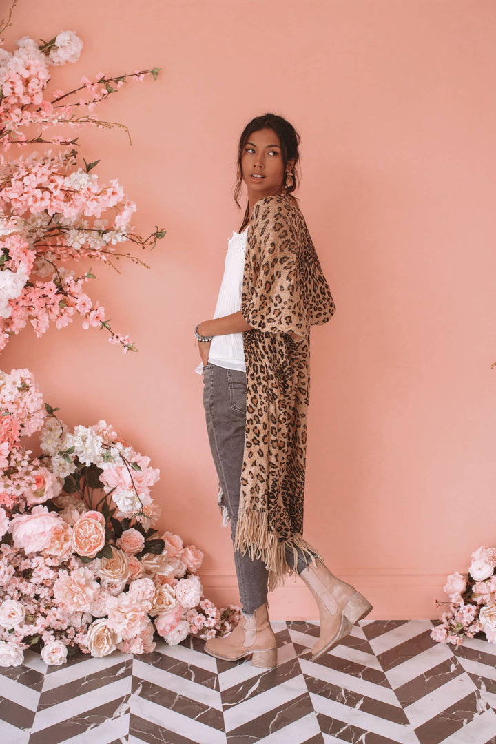 Keep Me Cozy Cardi - Cheetah